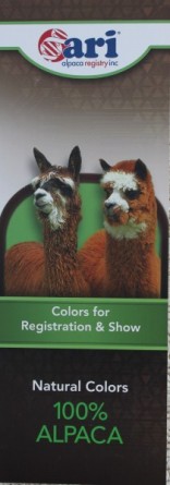 ARI färgkarta för färgbestämning av alpacka, omslag